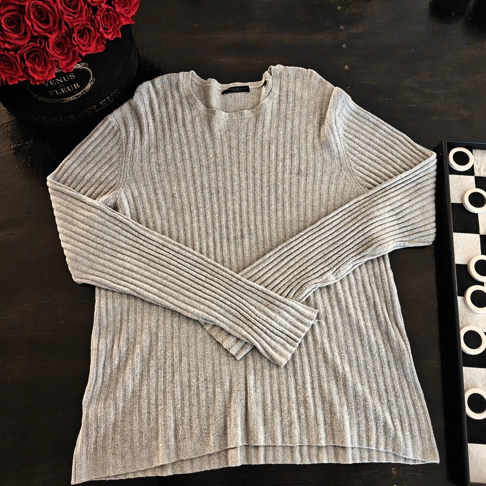 Donna Karan Gray Knit Sweater